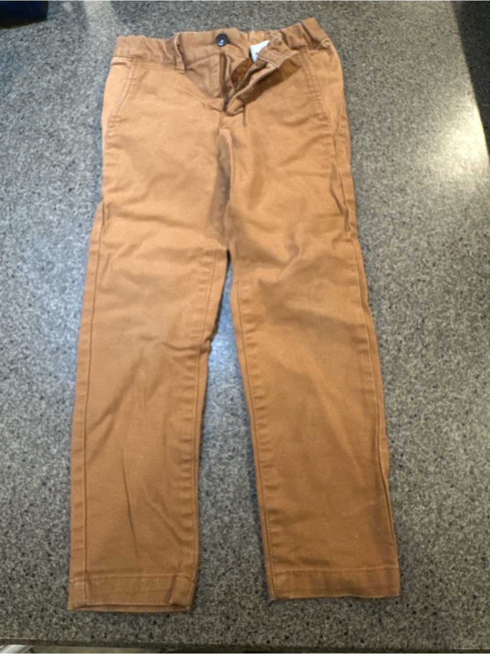 Casual Straight-Leg Pants in Tan